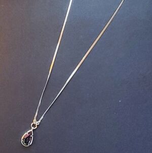 NWT Kendra Scott x Target Sami Herringbone Statement Necklace In Iridescent Navy